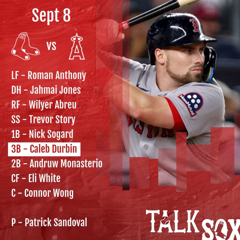 Red Sox Lineup: Sept 8